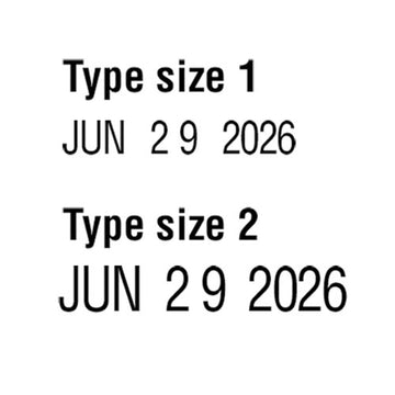 Trodat® Rubber Date Stamp, Conventional, Type Size 1 1-2, Four Bands freeshipping - TVN Wholesale